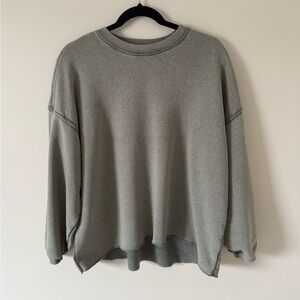 24. | aerie | Sage Green | Distressed Oversized Sweater